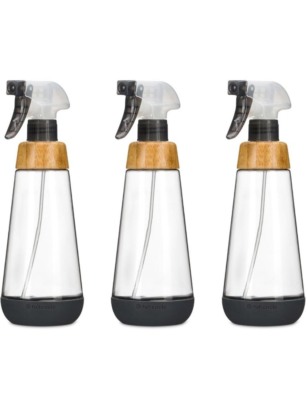 Refillable Glass Spray Bottles with Silicone Boot - Versatile Mist & Stream